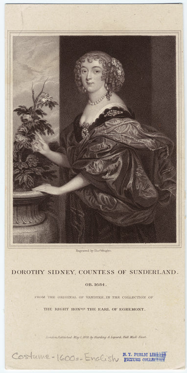 Dorothy Sidney, Countess of Sunderland, ob. 1684