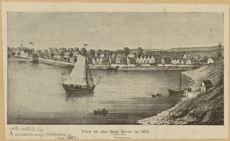 View on the East River in 1679