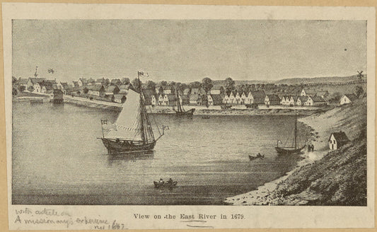 View on the East River in 1679