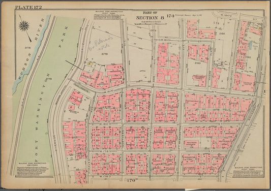 Bounded by W. 181st Street, Bennet Avenue, W. 184th Street, Broadway, W. 178th Street and (Hudson River, Fort Washington Park) Riverside Drive