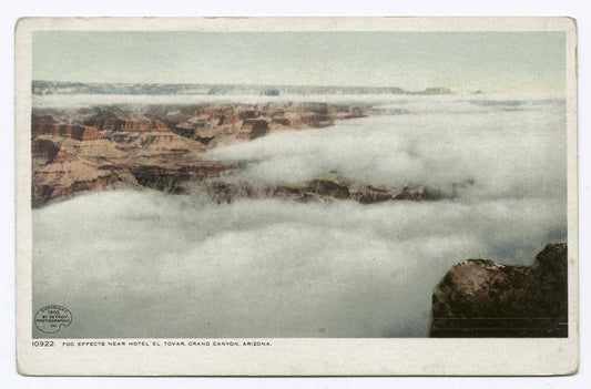 Fog Effects near Hotel El Tovar, Grand Canyon, Ariz.