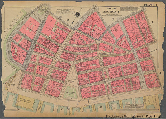 Bounded by Beaver Street, Broad Street, Exchange Place, William Street, Cedar Street, Pearl Street, Pine Street, South Street, Whitehall Street and State Street