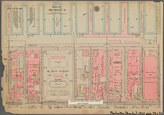 Bounded by (Hudson River Piers) Twelfth Avenue, W. 59th Street, Eleventh Avenue and W. 50th Street