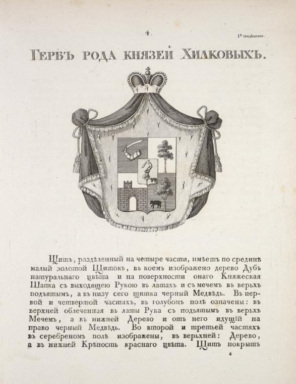 Gerb roda kniazei Khilkovykh.