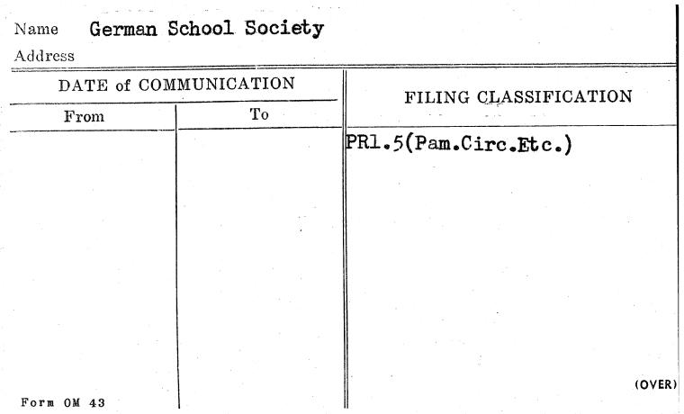 German School Society