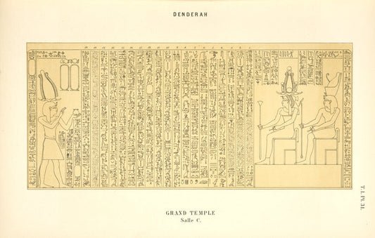 Denderah. Grand temple. Salle C.