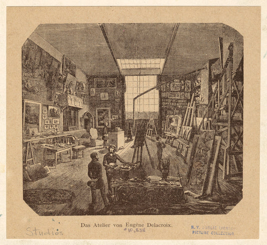 Das Atelier von Eugène Delacroix