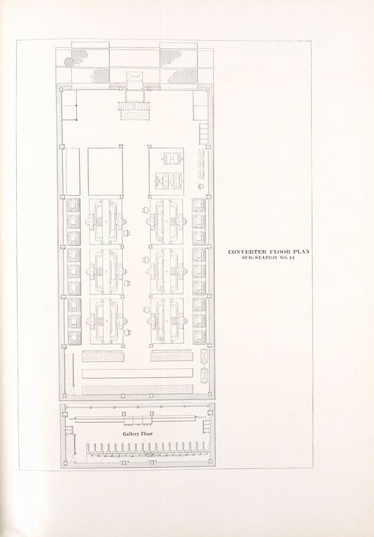 Converter floor plan, sub-station no. 11