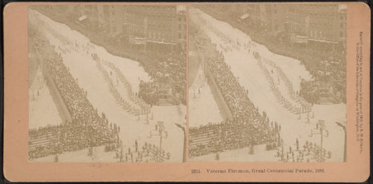 Veteran Fireman, Great Centennial Parade, 1889.