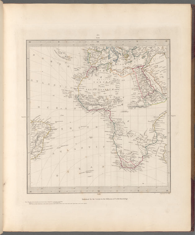 World on gnomonic projection No. 1: Africa and South Europe