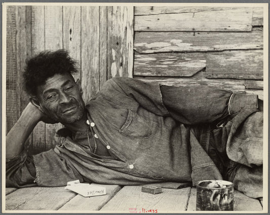 Unemployed trapper [Florestine Carson], Plaquemines Parish, Louisiana