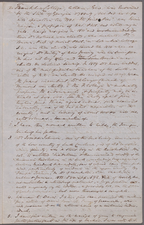undated letters and miscellaneous papers