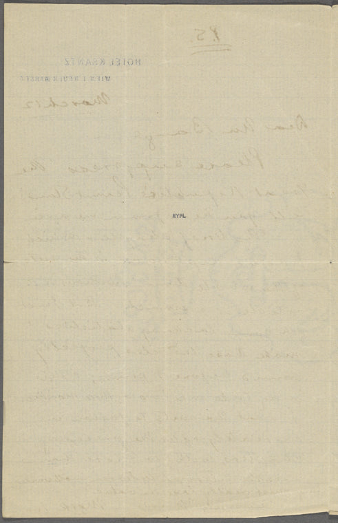 Bangs, [John Kendrick], ALS to. Mar. 1-12, 1899.