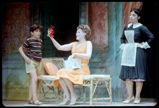 Christopher Votos (Mauro), Elizabeth Allen (Leona Samish) and Fleury D'Antonakis (Giovanna) in Do I Hear a Waltz?