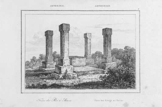 1. Abyssi.  Trone du Roi a Axum.  Thron des Konigs zu Axum.
