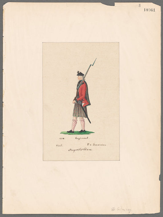 Bergschotten Regiment. 1778