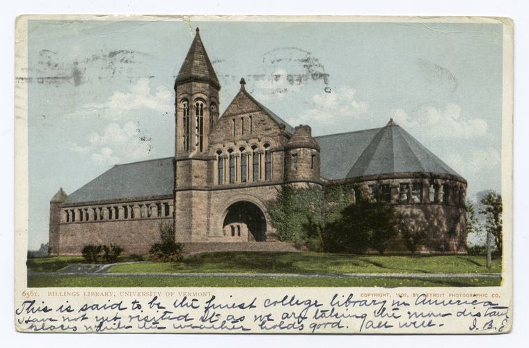 Billings Library, Univ. of Vermont, Burlington, Vt.