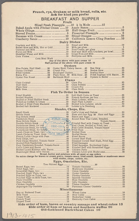 Drake's Restaurant for Ladies and Gentlemen