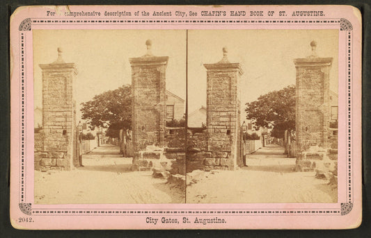 City gates. St. Augustine, Florida.