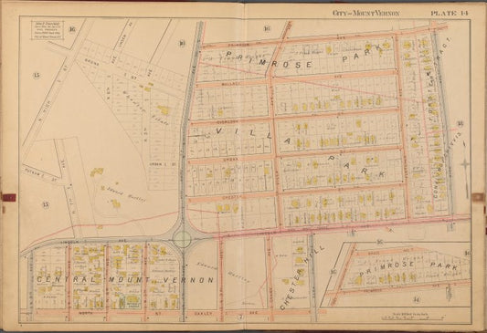 Mount Vernon, Double Page Plate No. 14 [Map bounded by Primorse Ave., Rich Ave., N. Oakley Ave., N. 8th Ave., Putnam St., N. High St.]