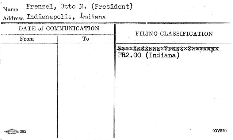 Frenzel, Otto N. (President)
