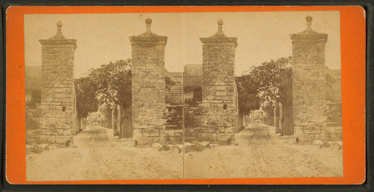 City gates, looking into St. George Street.