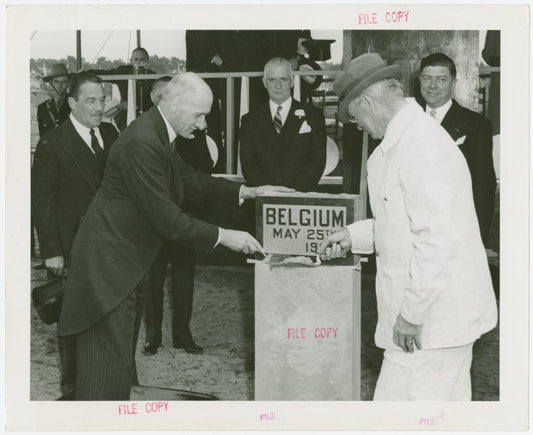 Belgium Participation - Laying cornerstone