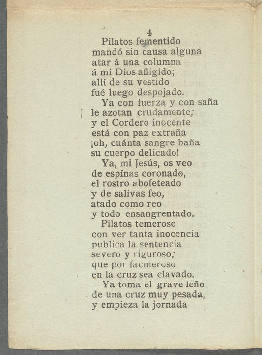 Canción de la Sagrada Pasión de Nuestro Señor Jesucristo