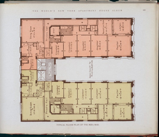 Typical floor plan of The Mira Mar.
