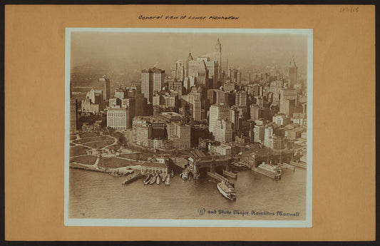 General view - Lower Manhattan -[Upper New York Bay.]