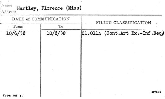 Hartley, Florence (Miss)