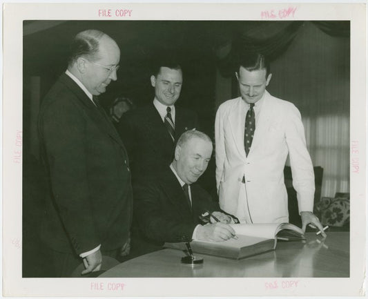 Greece Participation - Basil Papadakis signing guestbook