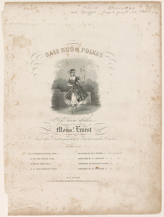 Ballroom polkas by various authors as danced by the pupils of Monsr. Ernest and other distinguished & fashionable circles