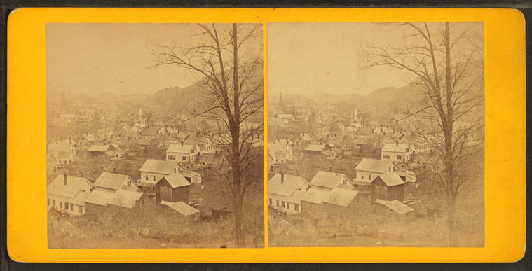 General view of Brattleboro, Vermont.