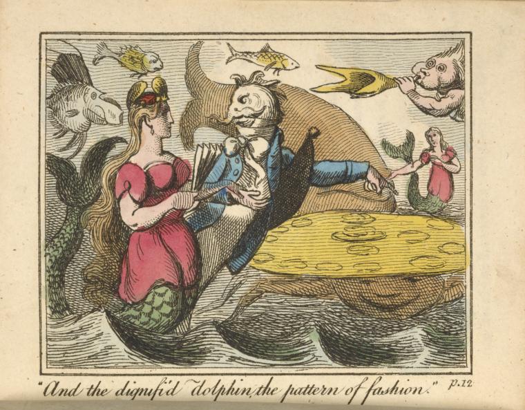 "And the dignifi'd dolphin, the pattern of fashion"