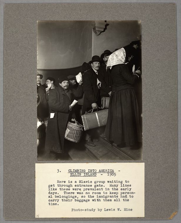 Climbing into America, Ellis Island, 1905
