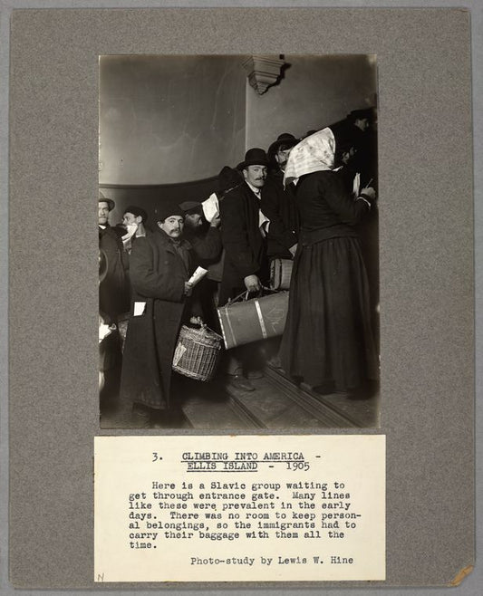 Climbing into America, Ellis Island, 1905