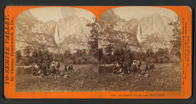 Yo Semite Falls, 2,634 feet high.