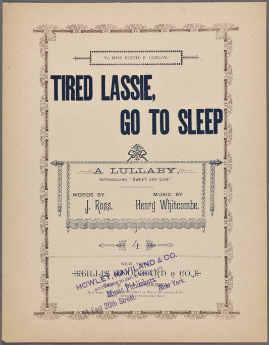 Tired lassie, go to sleep