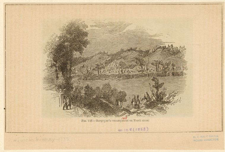 Burgoyne's encampment on North River
