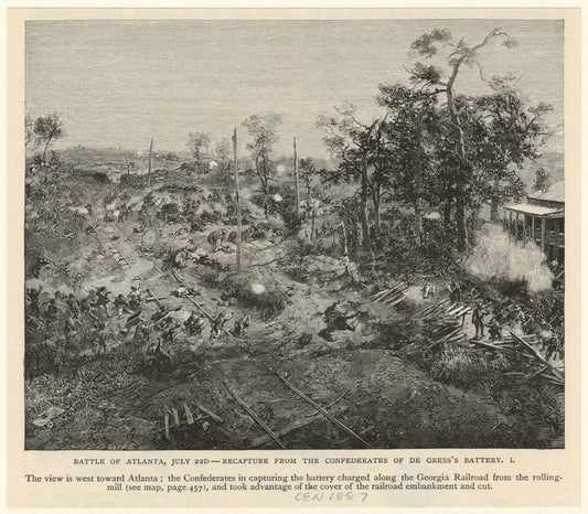 Battle of Atlanta, July 22d -- recapture from the Confederates of De Gress's battery