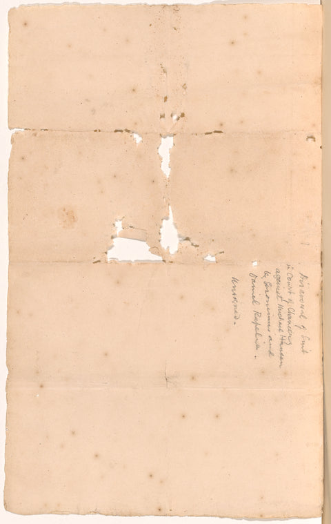 Disavowal of suit in Court of Chancery against Michael Hansen by Geronimus and Daniel Rapely