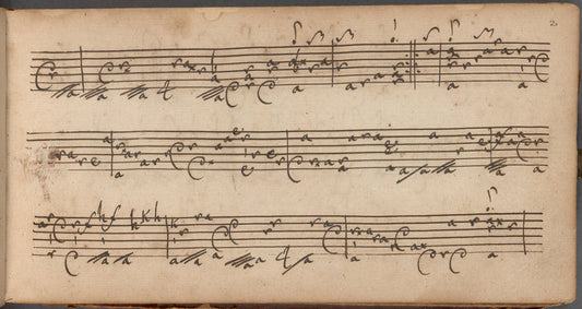 Collection of lute music in French lute tablature
