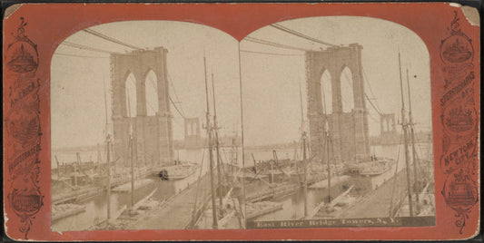 East River bridge towers, N.Y.