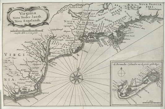 Virginia Nieu Neder-landt.  Nieu Engelandt.