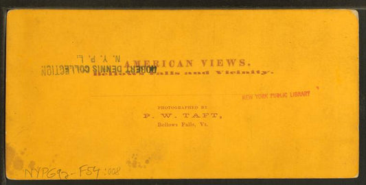 Bellows Falls, Vt. [including view of a covered bridge].