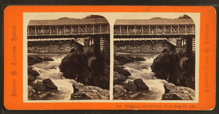 Bridges & falls of Conn[ecticut] River, from Vermont side.
