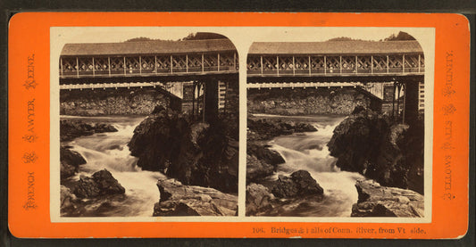 Bridges & falls of Conn[ecticut] River, from Vermont side.