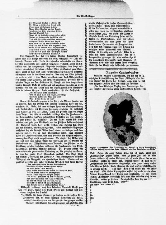 Musik-Mappe: eine Zeitschrift mit Noten-Beilagen