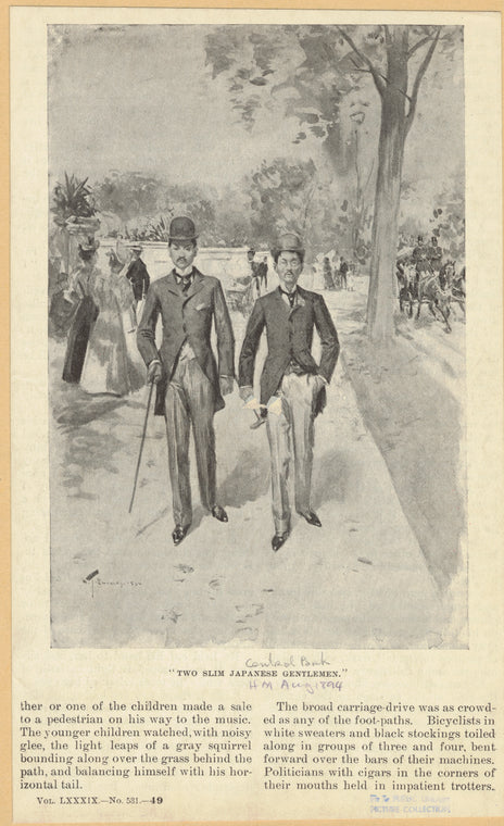 "Two slim Japanese gentlemen"